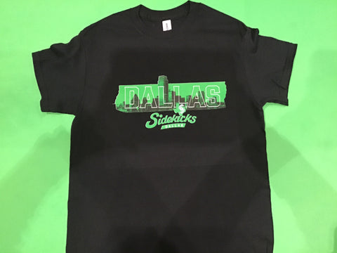 Black Sidekicks Dallas Skyline T-Shirt